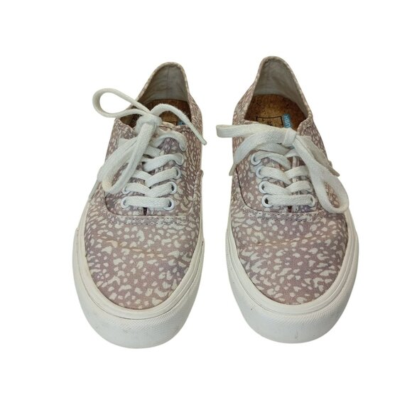 Vans Sneakers Animal Print Canvas Lace-Up Casual 8.5 Womens Sz 7 Mens - Picture 1 of 10